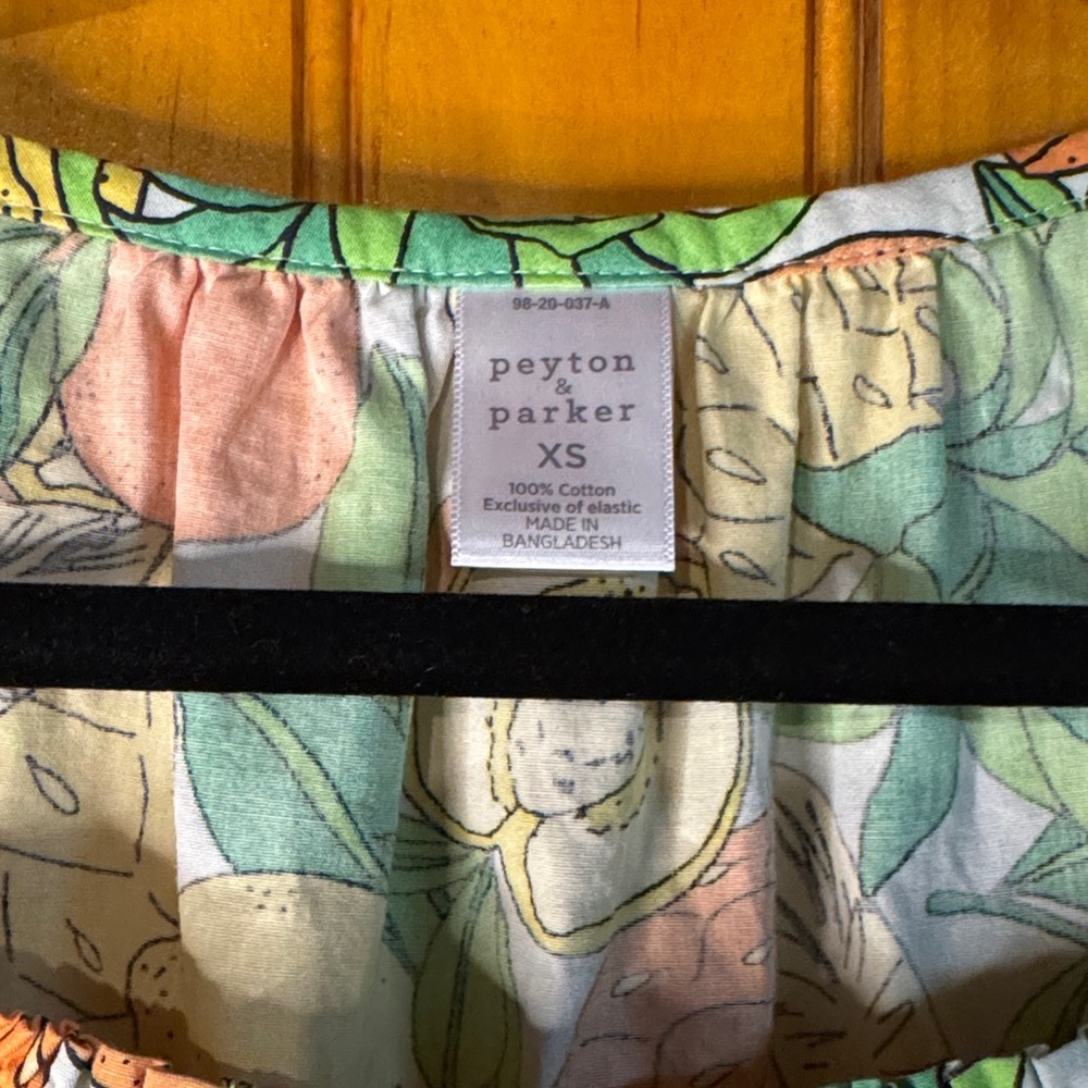 Peyton&Parker 100% Cotton Colorful Floral Midi Dress - Picture 2 of 5